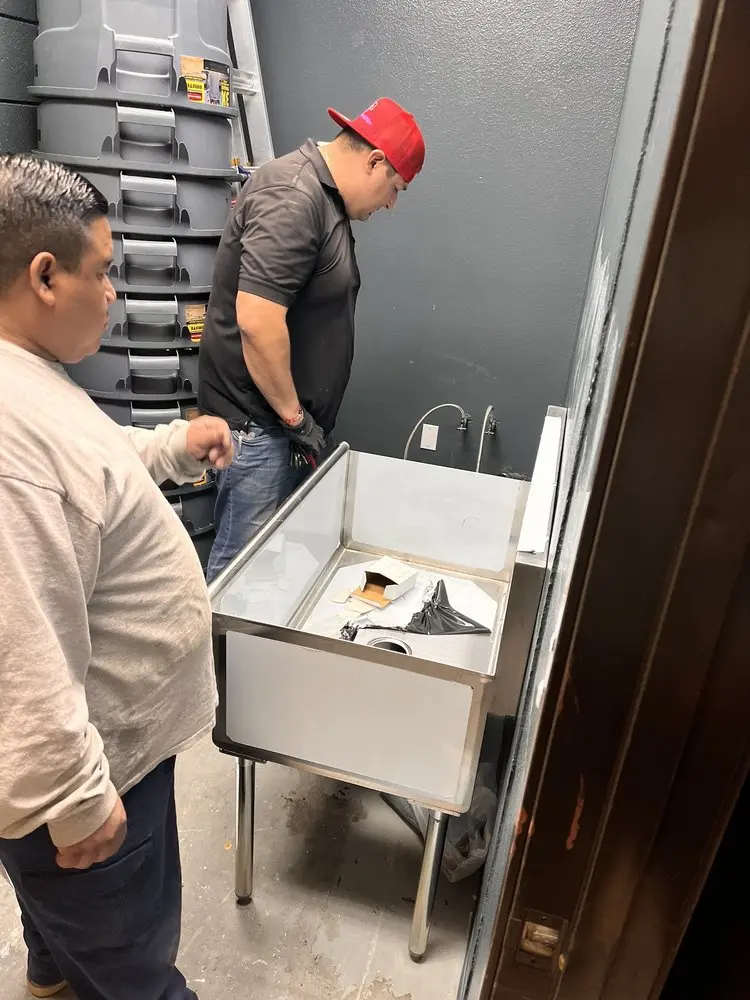 Commercial plumbing and sink installation in Ridgewood Junction
